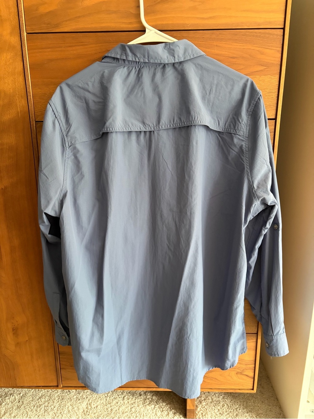 Eddie Bauer Classic Fit Button-Up Shirt in Slate Blue - Picture 8 of 10